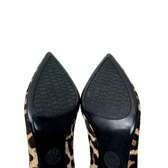 Michael Kors Leopard Pointed Toe Kitten Heels - Picture 3 of 6